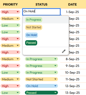 Assignment Tracker | Google Sheets Templates | Excel Templates